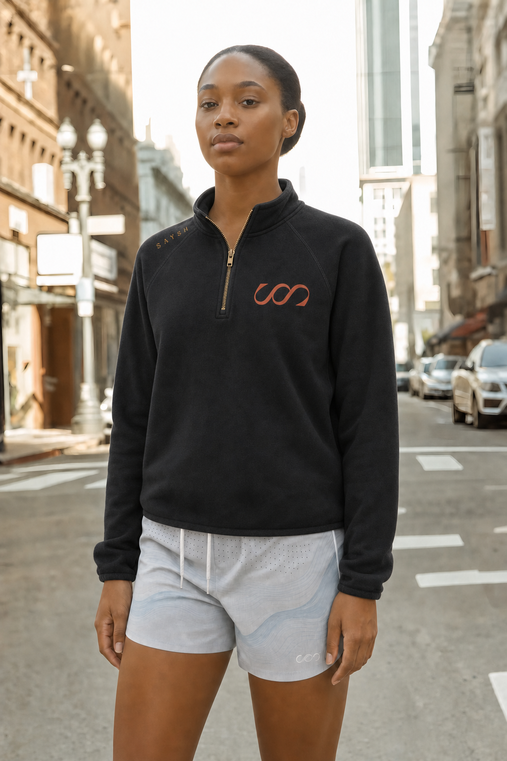 Threshold Quarter-Zip Sweater - Black