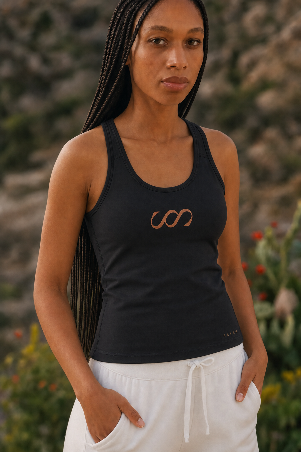 Threshold Racerback Tank - Black