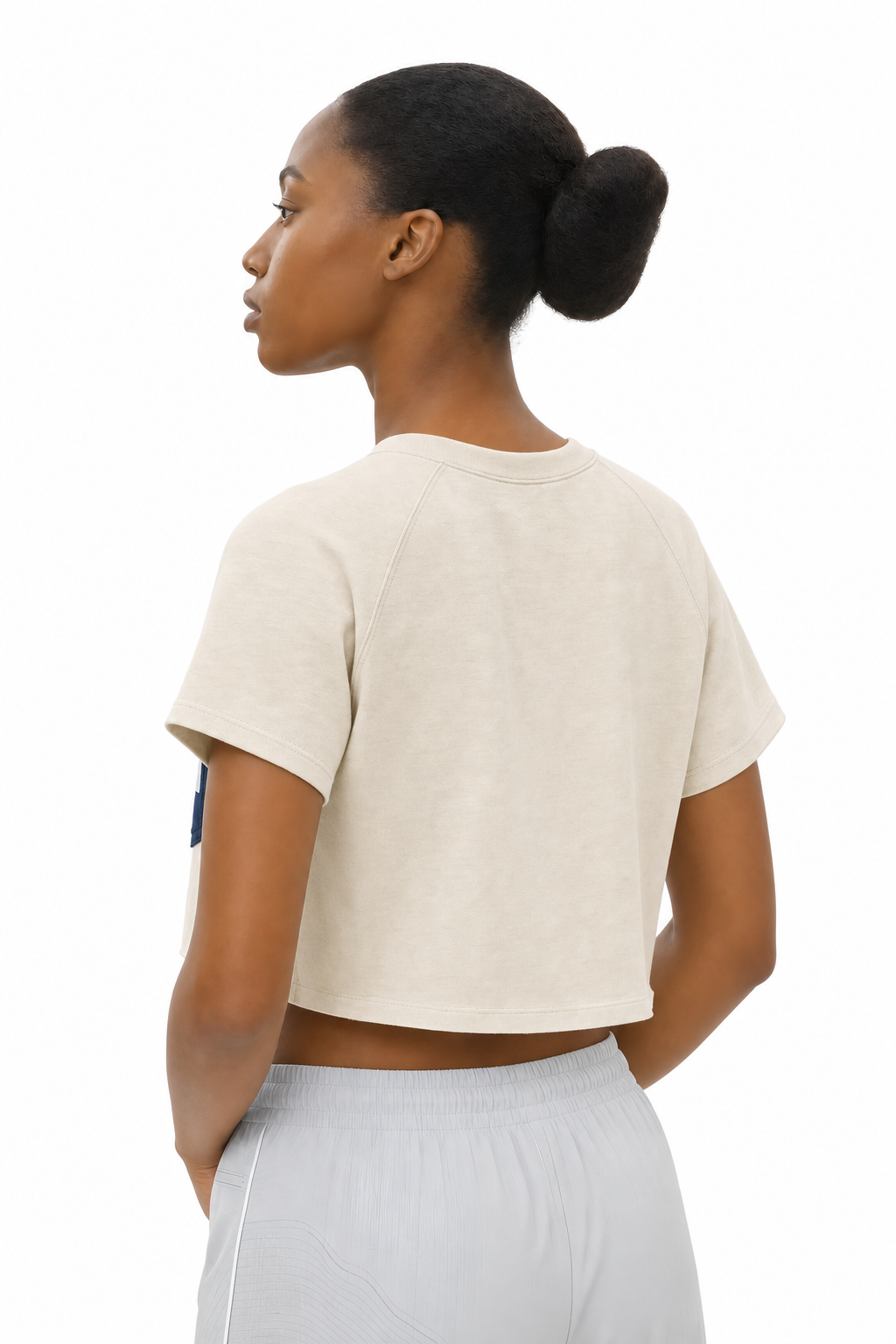 Night & Bone Structured Crop - Bone
