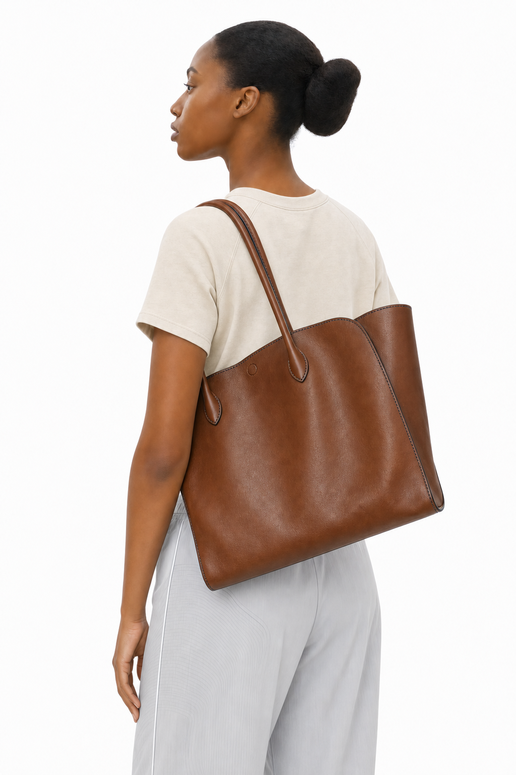 The Saddle Tote - Saddle