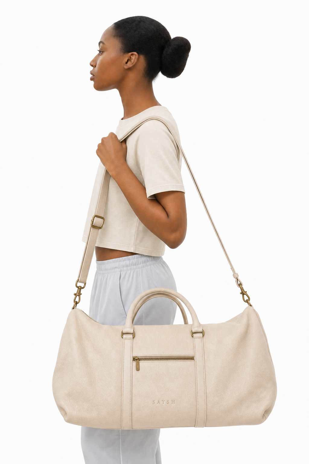 The Call Room Duffel - Creme