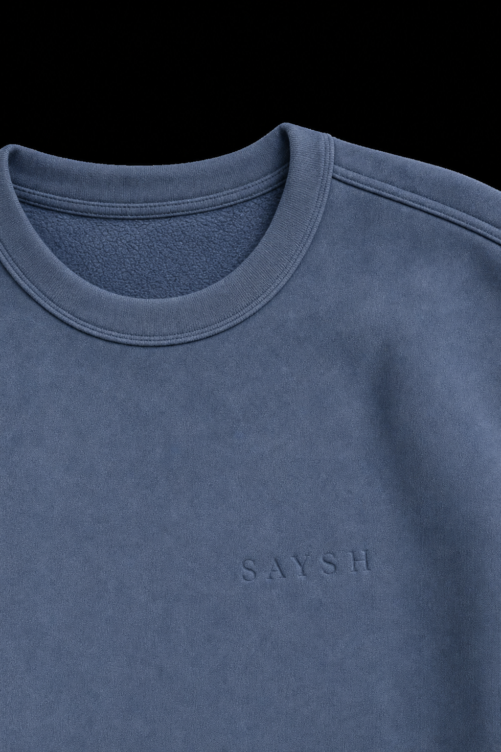 Federal Luxe Crew Pullover - Federal Blue