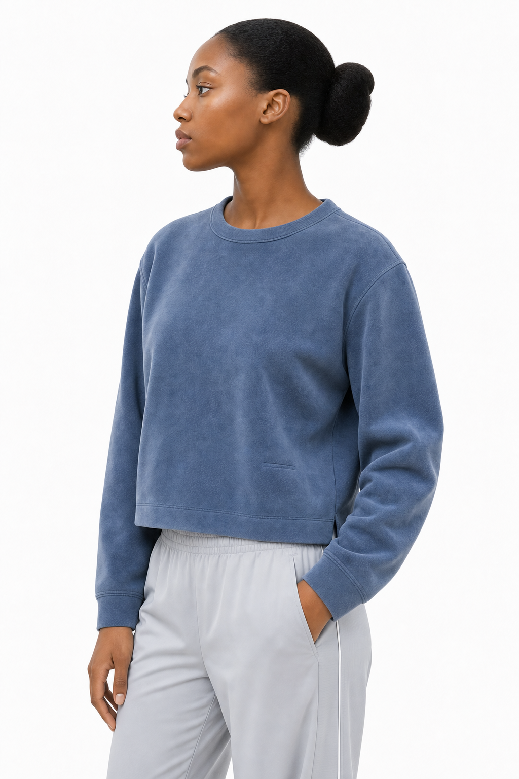 Federal Luxe Crew Pullover - Federal Blue