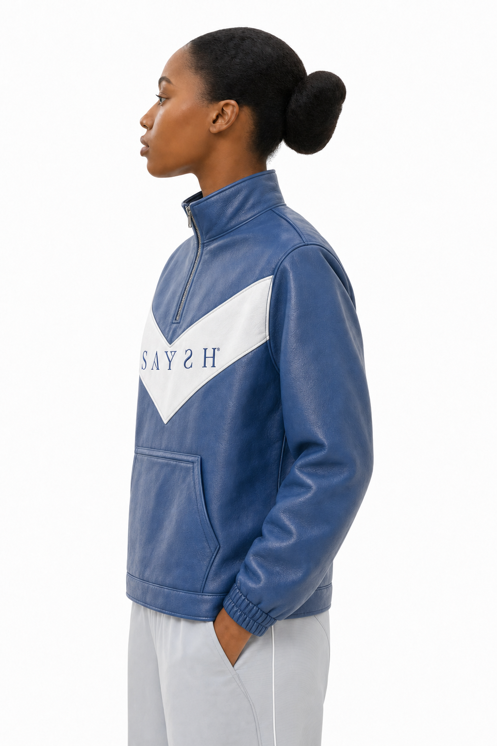 Federal Luxe Quarter-Zip Pullover - Federal Chevron