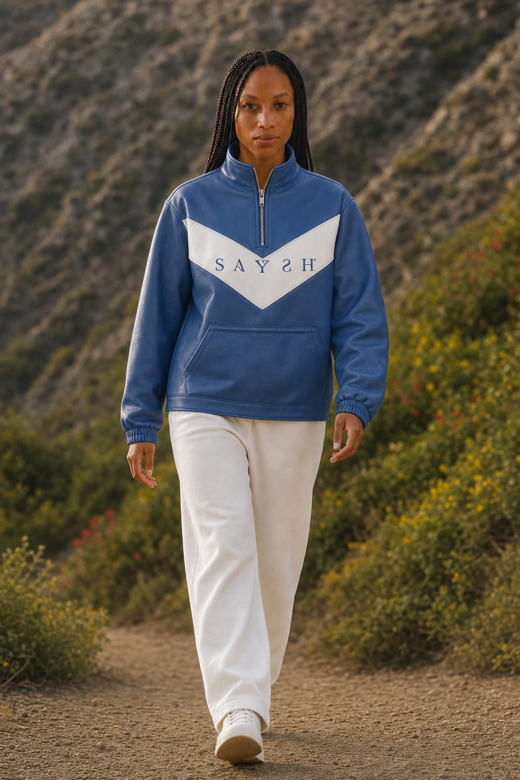 Federal Luxe Quarter-Zip Pullover - Federal Chevron