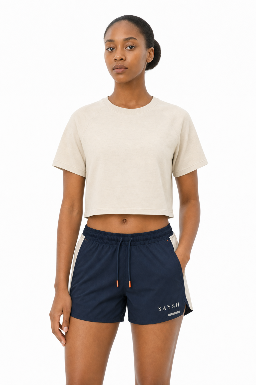 Night & Bone Running Short - Bone