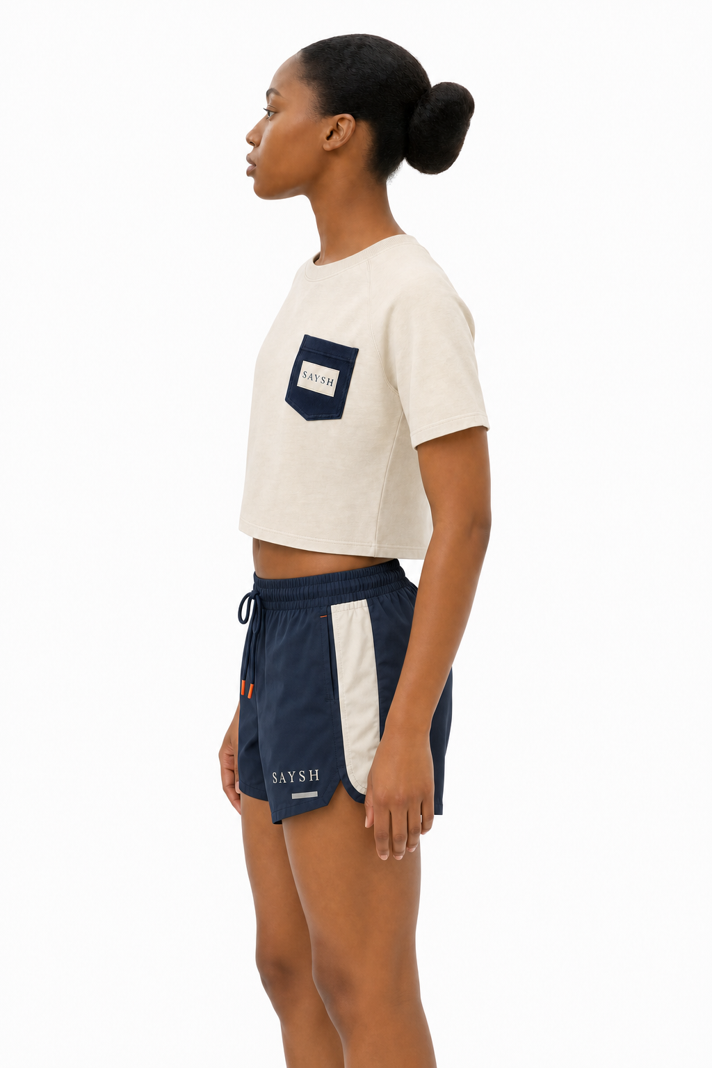 Night & Bone Running Short - Bone