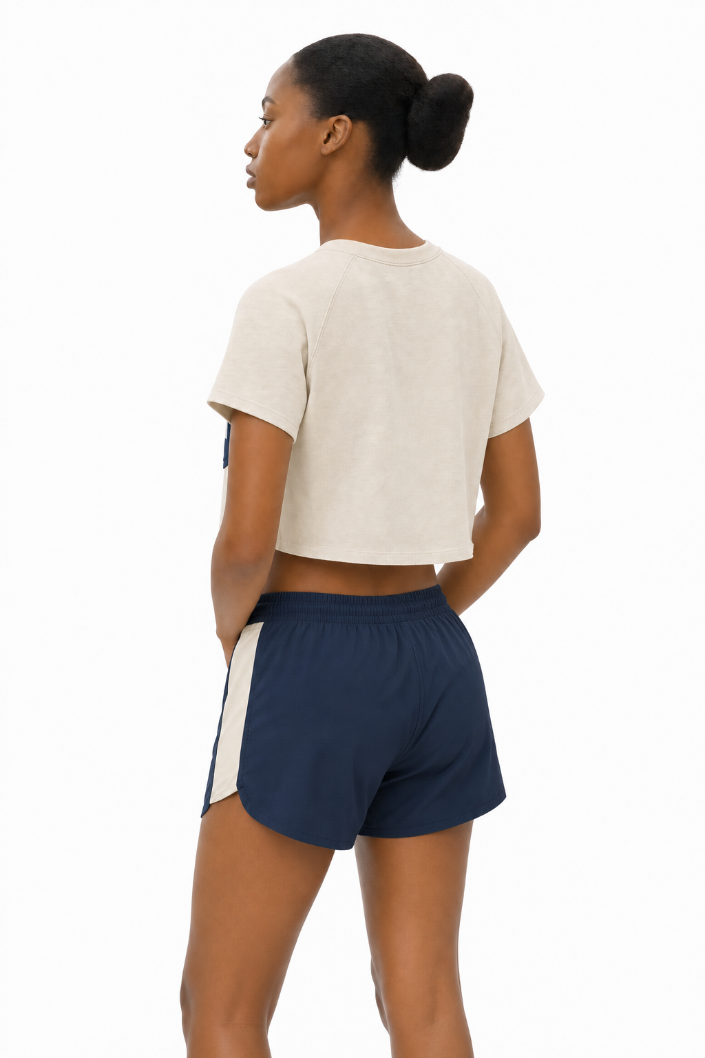 Night & Bone Running Short - Bone
