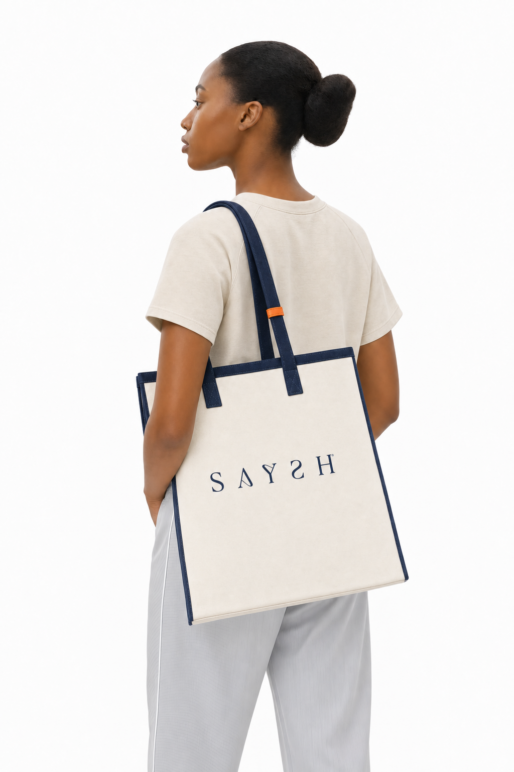 Marina Pace Canvas Tote - Marine