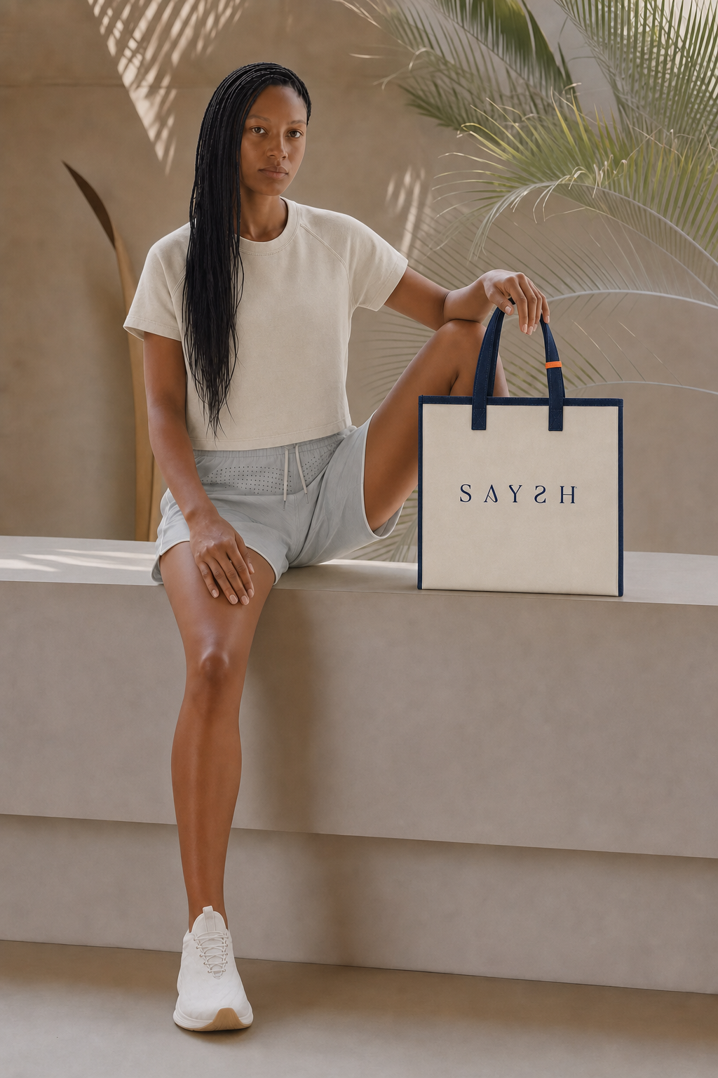 Marina Pace Canvas Tote - Marine