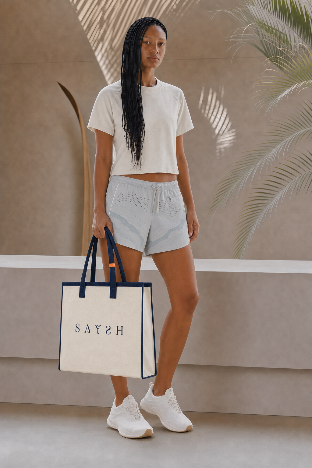 Marina Pace Canvas Tote - Marine