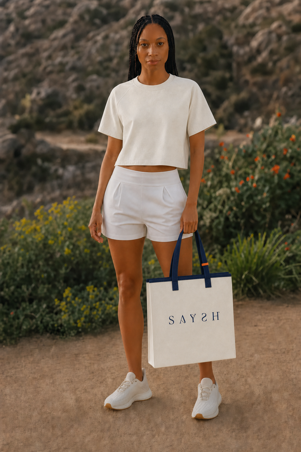Marina Pace Canvas Tote - Marine
