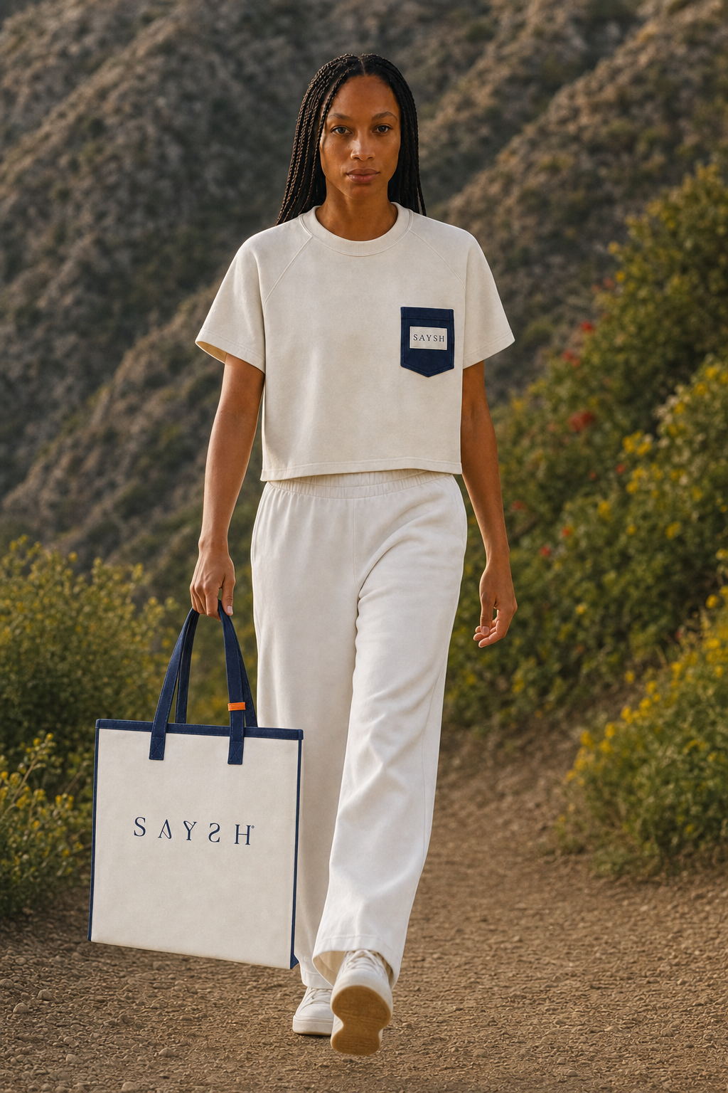 Marina Pace Canvas Tote - Marine