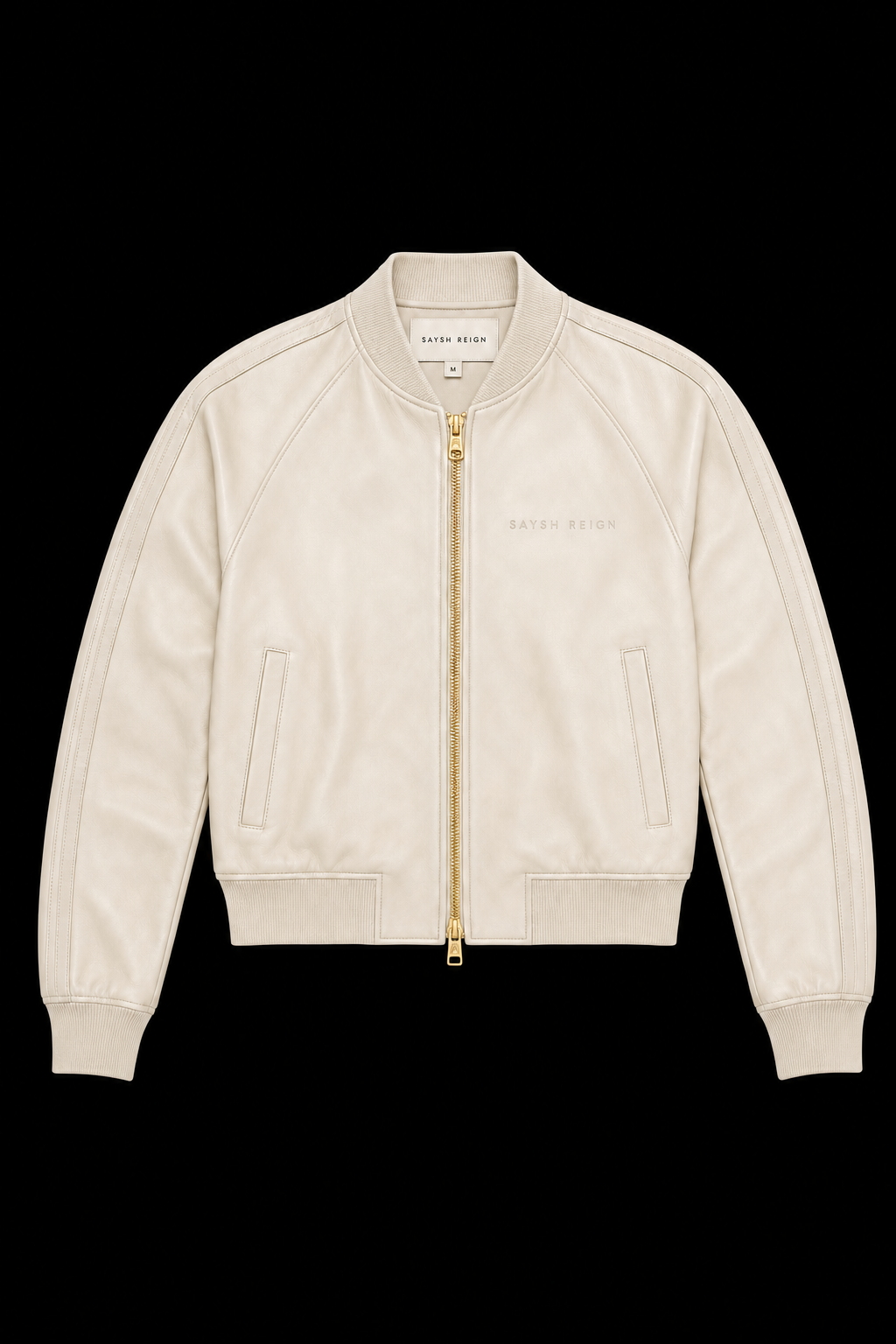 Reign Leather Jacket - Bone