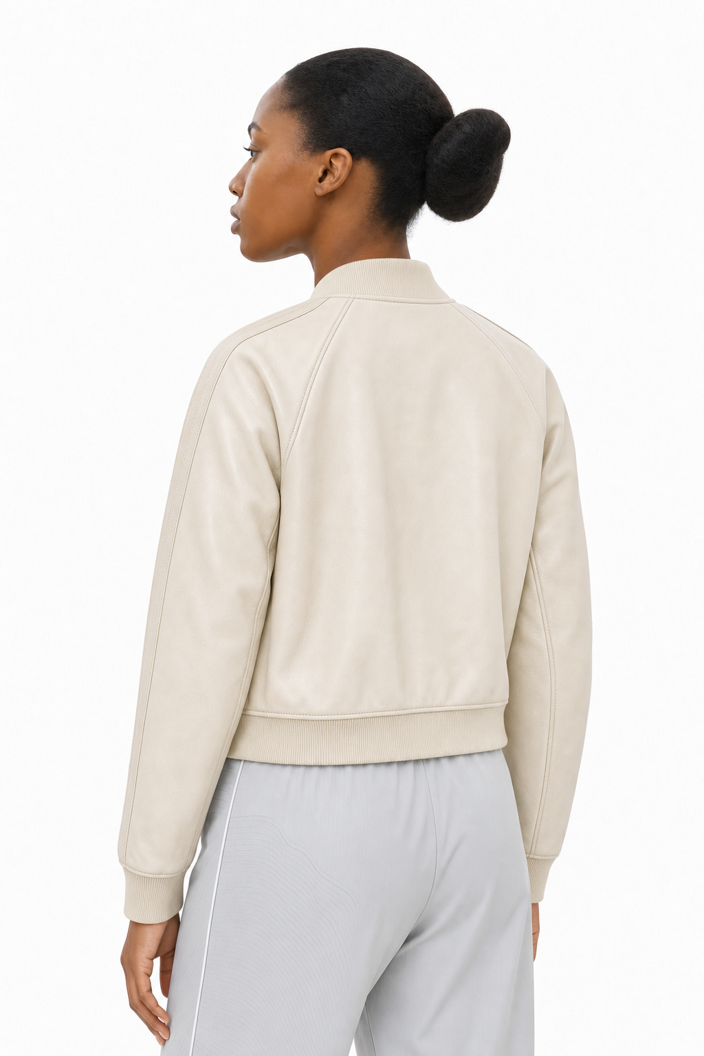 Reign Leather Jacket - Bone