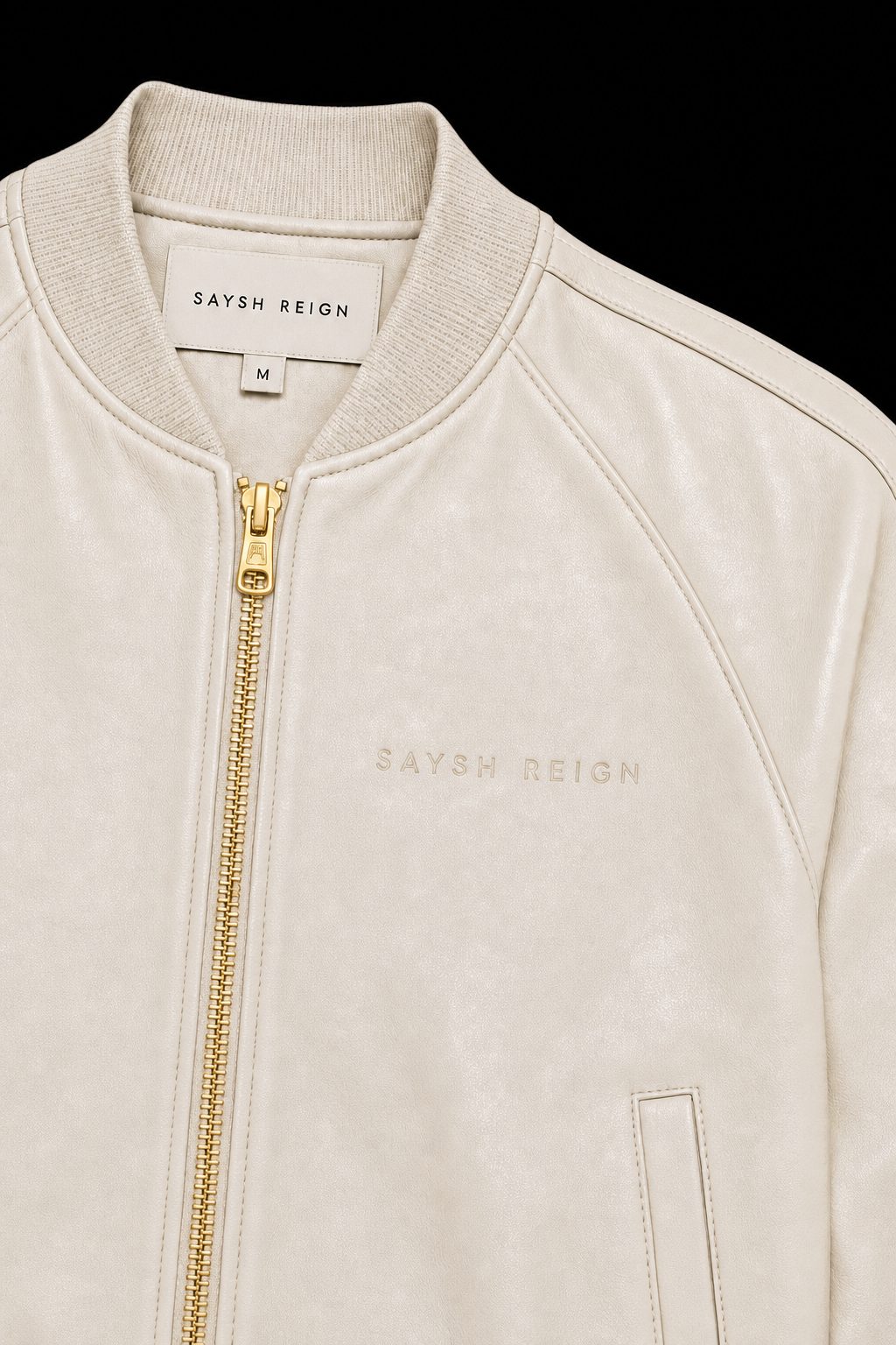 Reign Leather Jacket - Bone