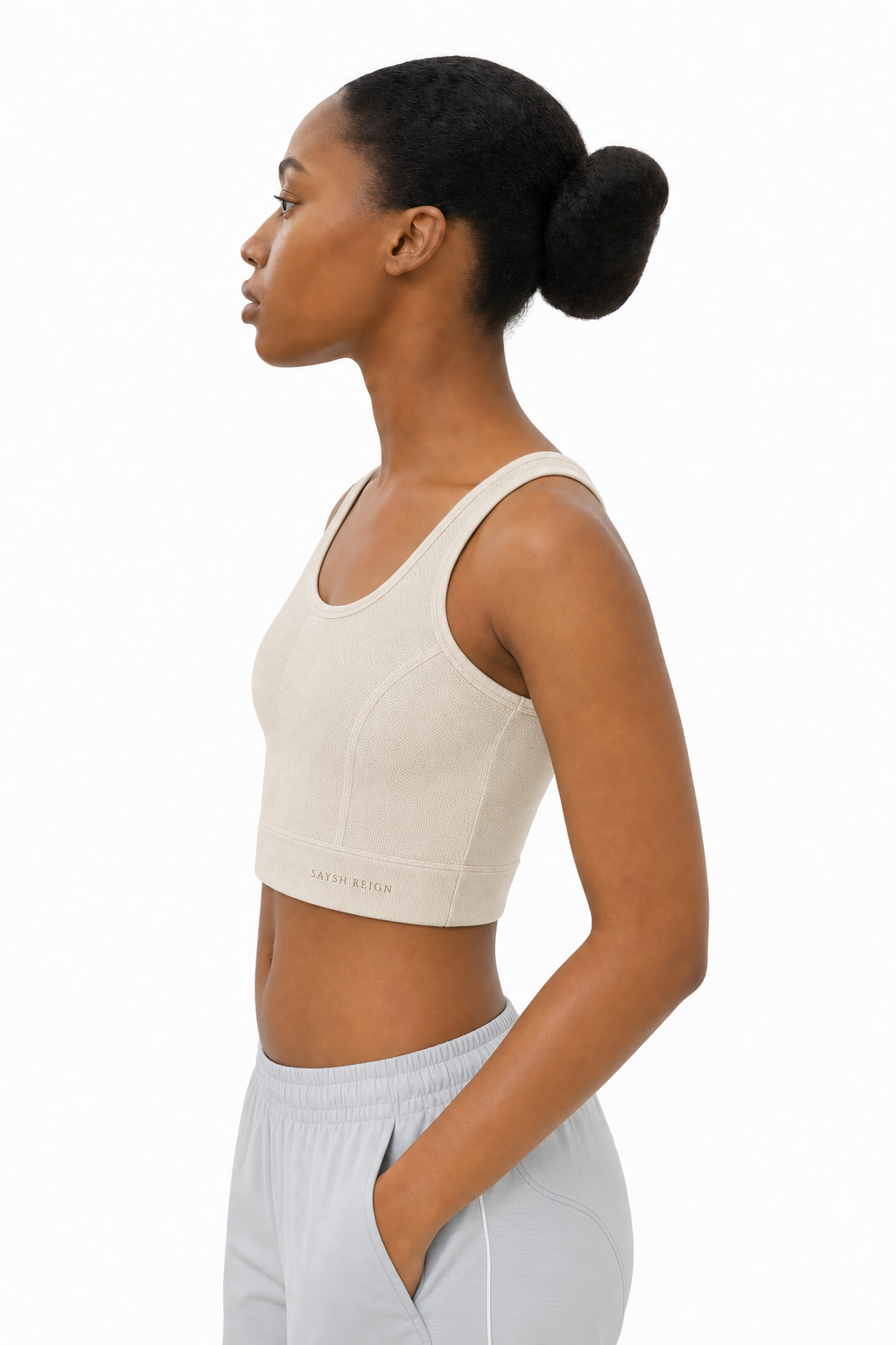 Reign Mesh Tank - Bone