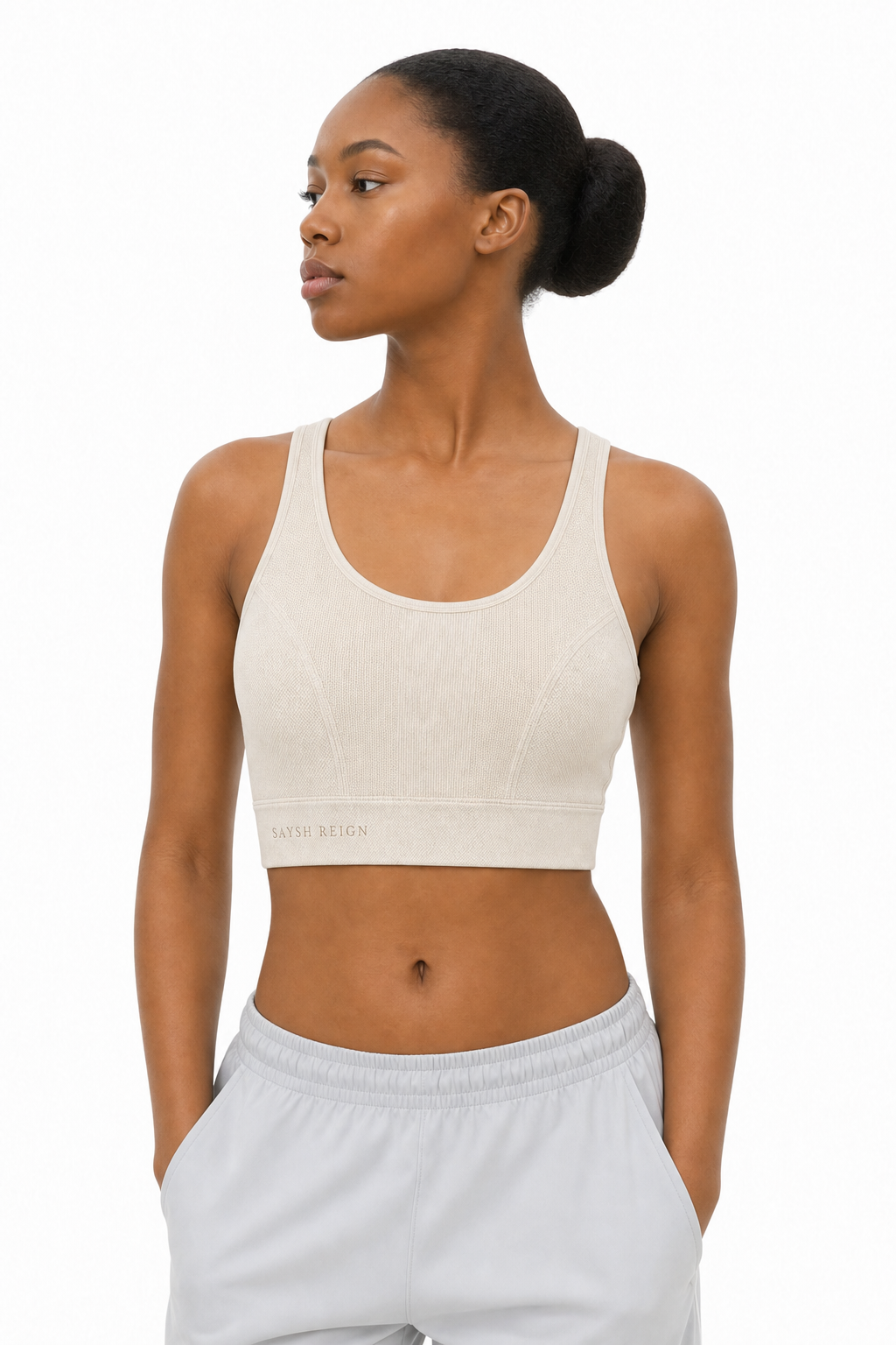 Reign Mesh Tank - Bone