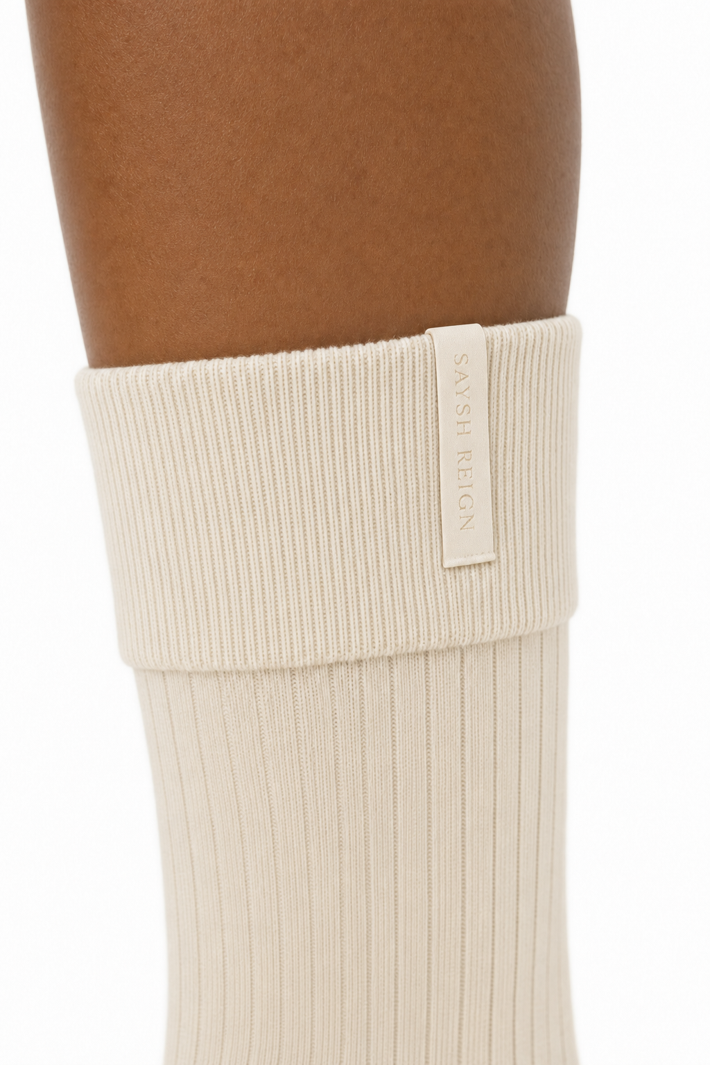 Reign Rib Sock - Bone
