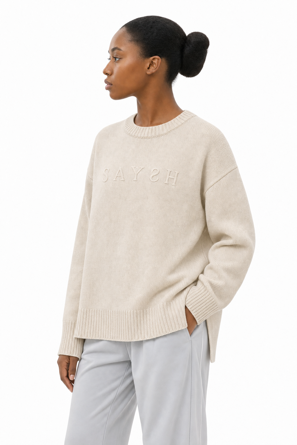 Reign Heavy Knit Sweater - Bone