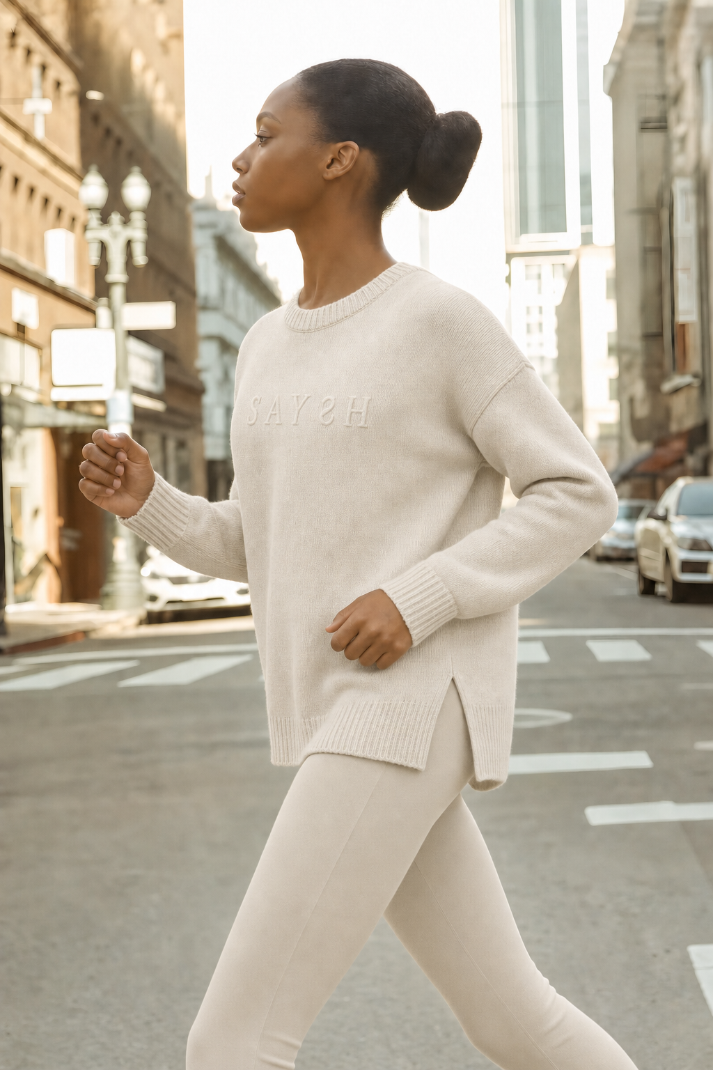 Reign Heavy Knit Sweater - Bone