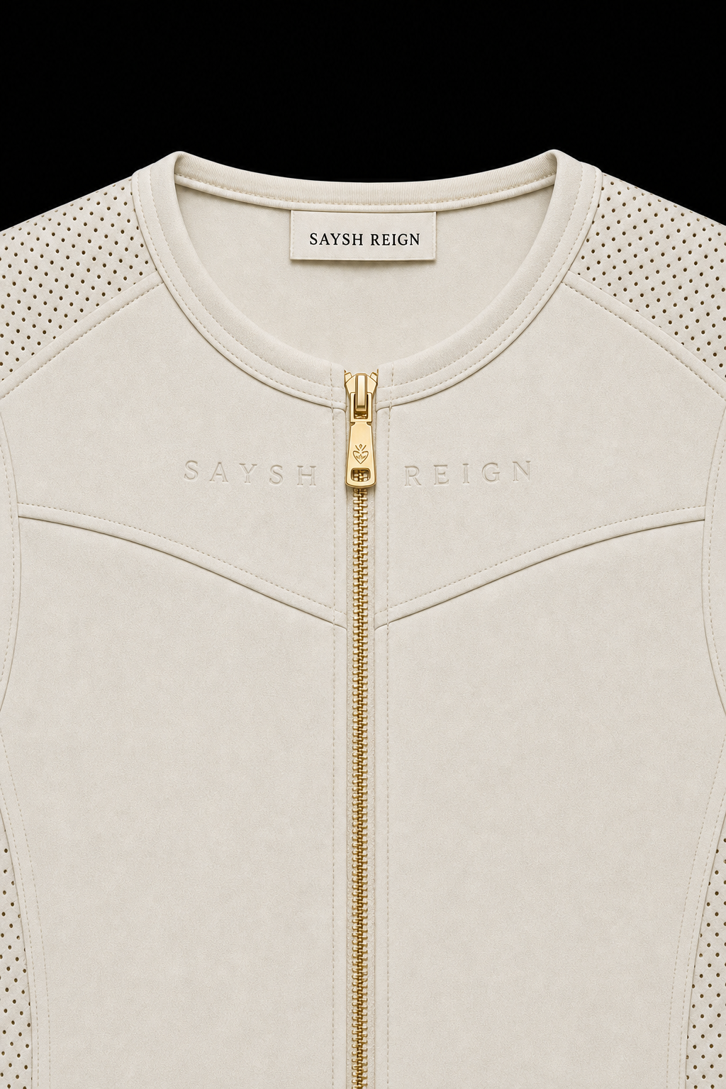 Reign Panel Vest - Bone