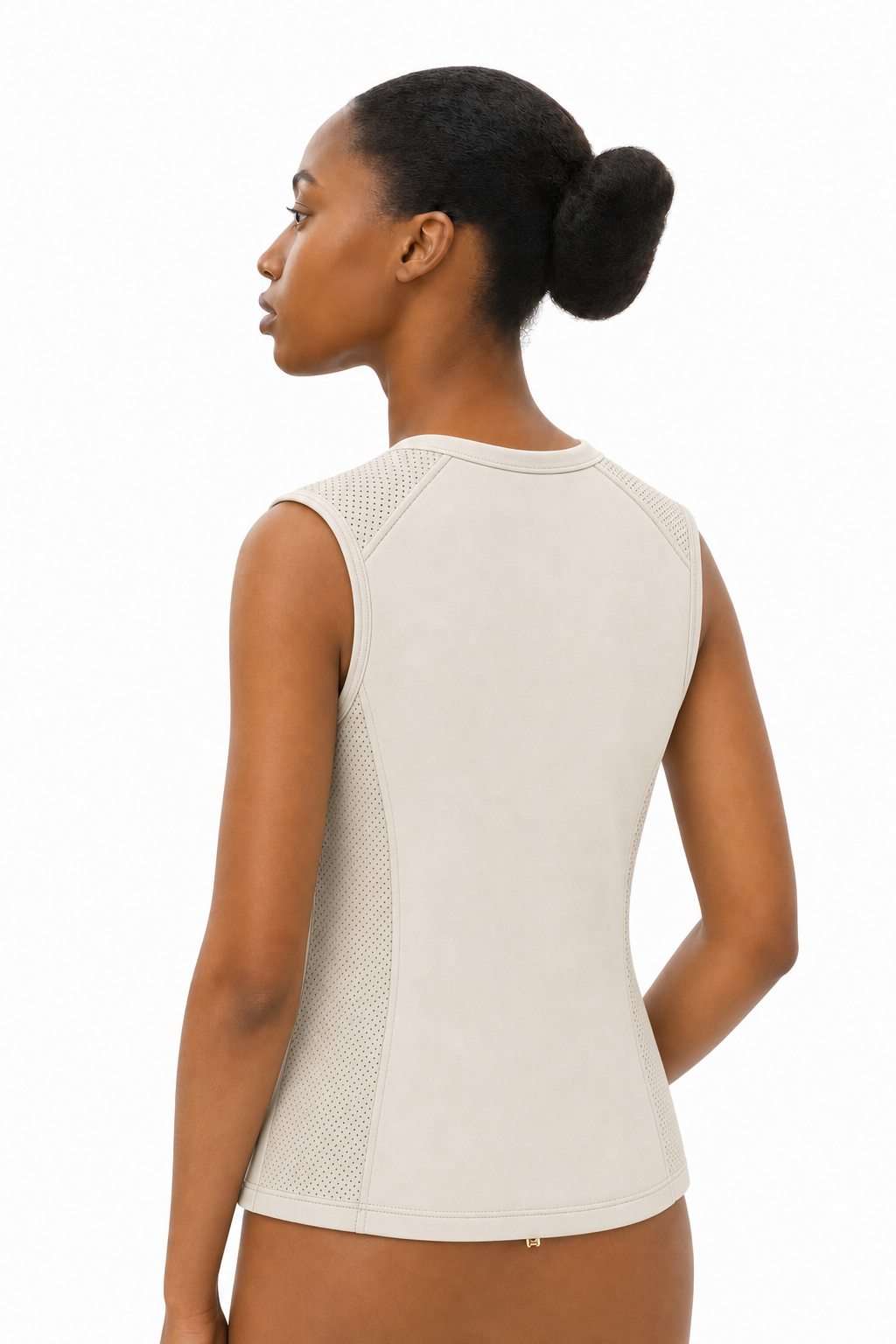 Reign Panel Vest - Bone