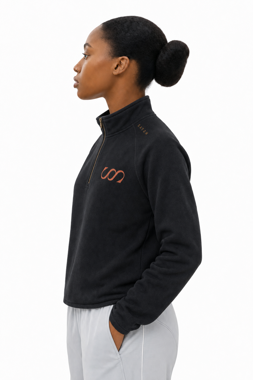 Threshold Quarter-Zip Sweater - Black
