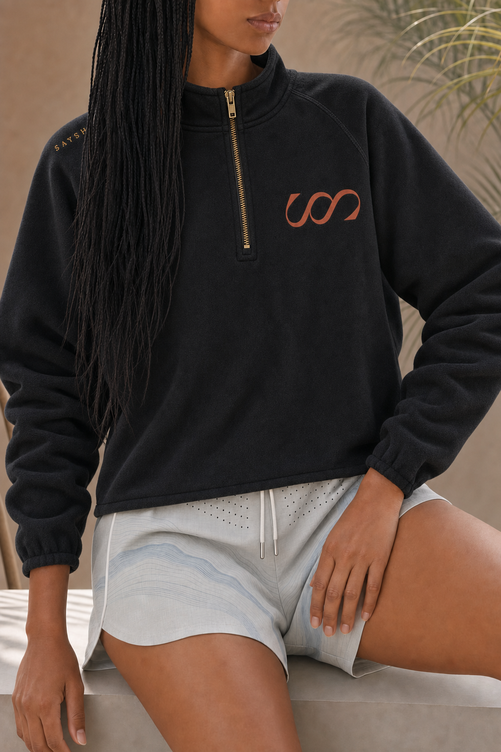 Threshold Quarter-Zip Sweater - Black