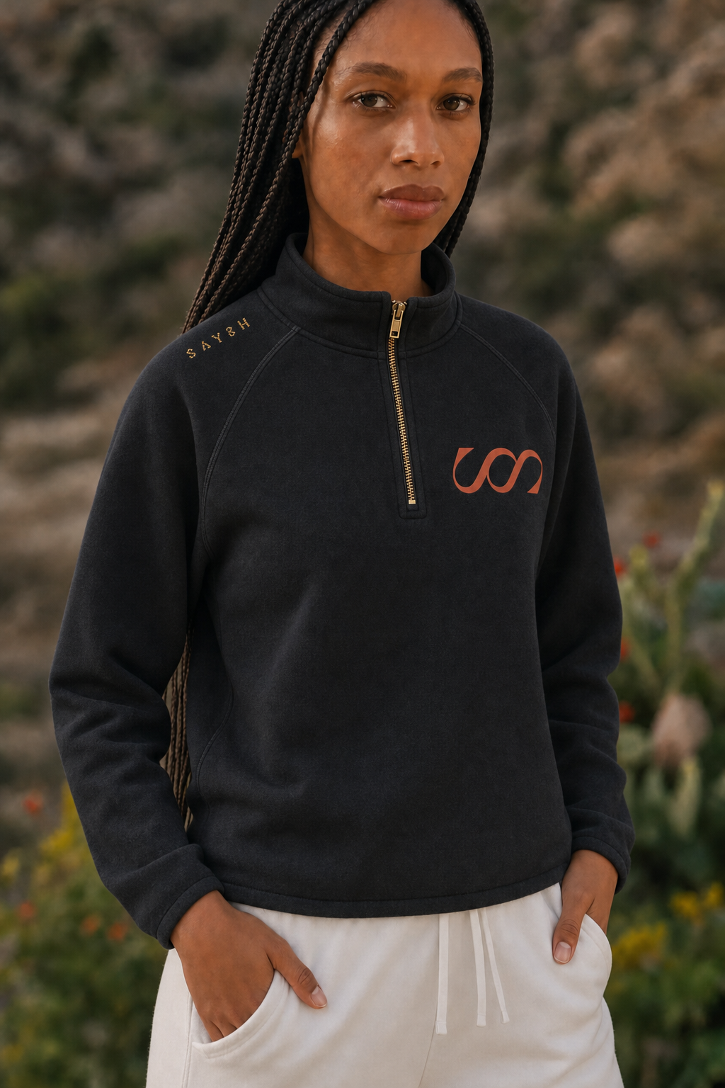 Threshold Quarter-Zip Sweater - Black
