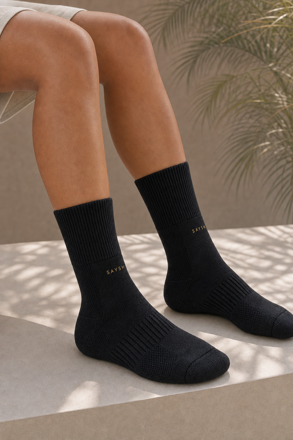 Threshold Trainer Crew Sock - Black