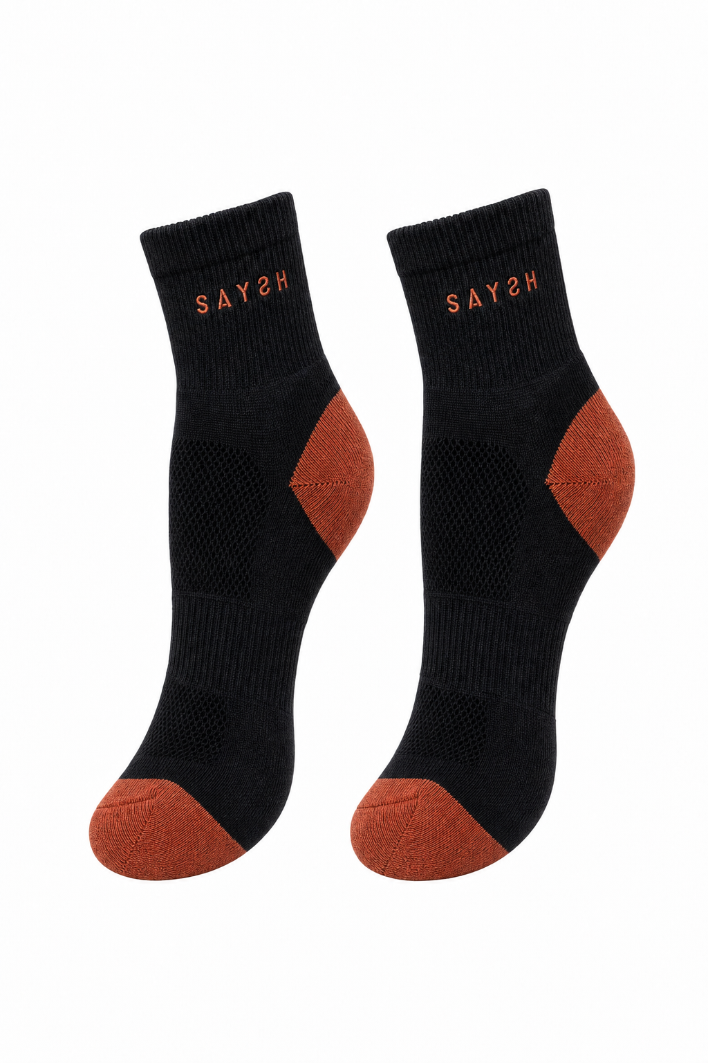 Threshold Quarter Sock - Rust Block