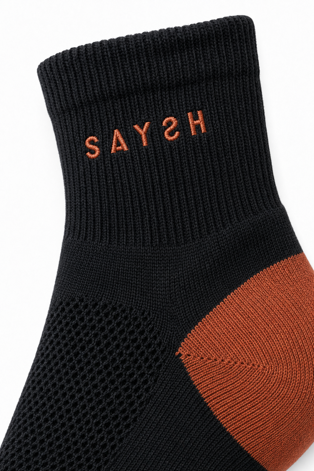 Threshold Quarter Sock - Rust Block