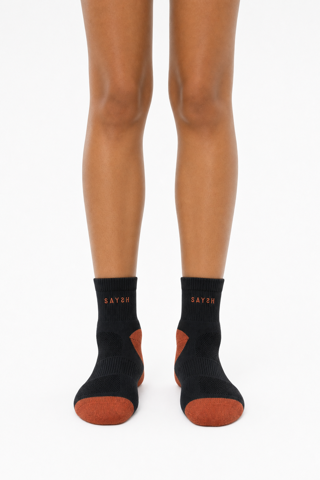 Threshold Quarter Sock - Rust Block