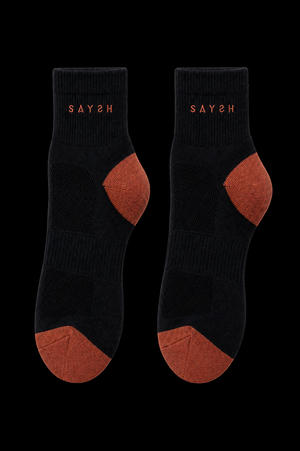 Threshold Quarter Sock - Rust Block