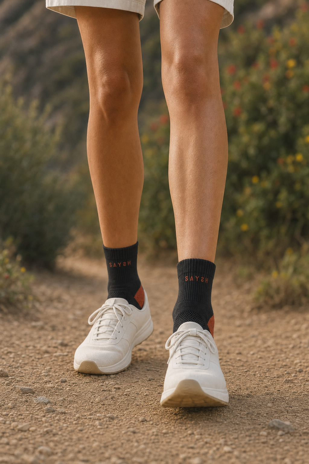 Threshold Quarter Sock - Rust Block