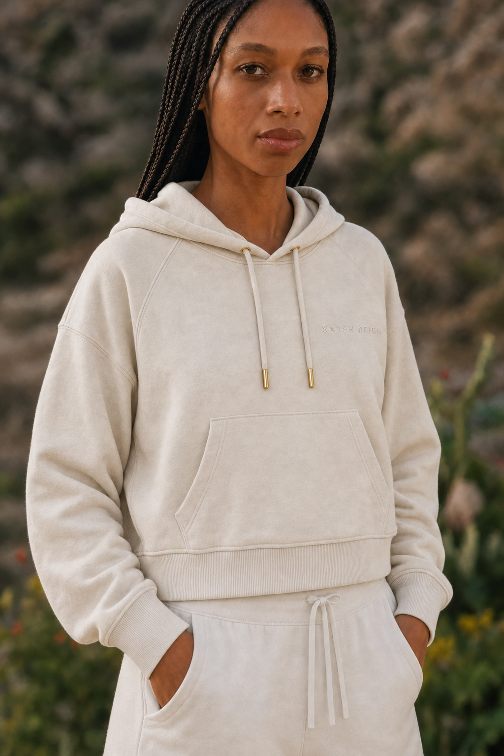 Reign Loopback Hoodie - Bone