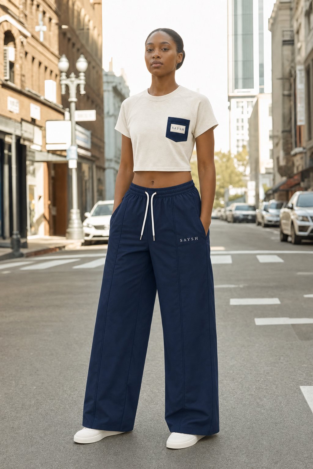 Marina Pace Shell Trouser - Marine