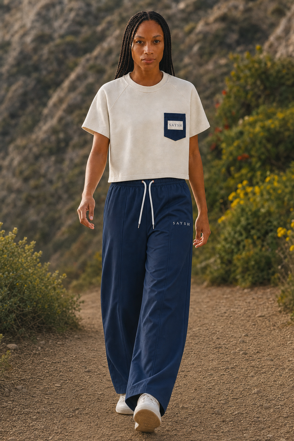 Marina Pace Shell Trouser - Marine