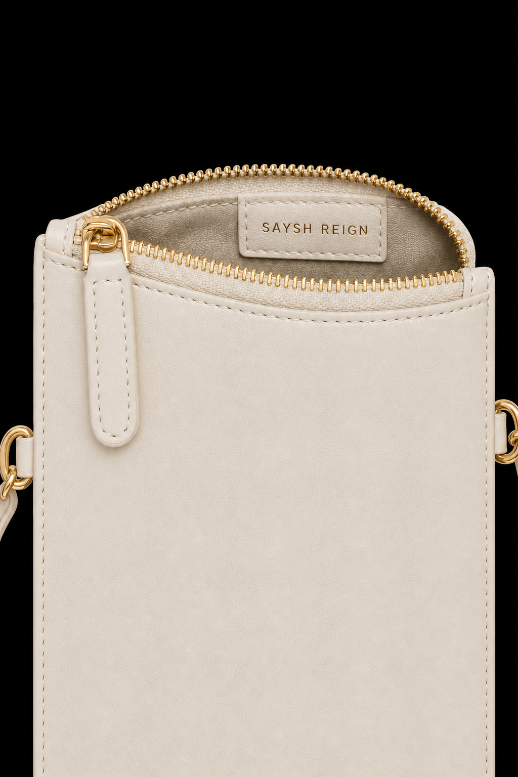 Reign Leather Bag - Bone